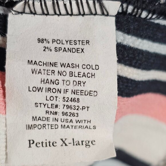 Business Casual Workwear Office Modern Chic Blouse Top Tiffany & Grey Petite XL - Picture 7 of 8